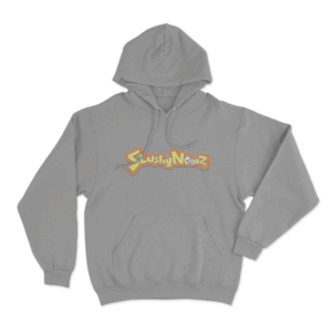 Slushy Noobz Cartoon Unisex Hoodie Grey