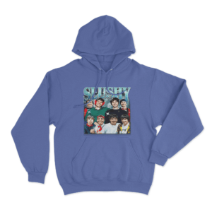 Slushy Noobz Collage Unisex Hoodie Blue