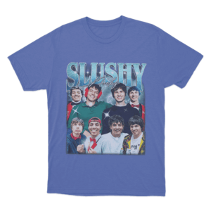 Slushy Noobz Collage Unisex T Shirt Blue