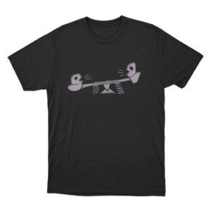 Slushy Noobz Seesaw Duck Cartoon Unisex T Shirt Black
