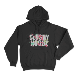 Slushy Noobz Splatter Unisex Hoodie Black