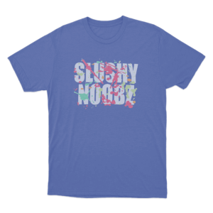 Slushy Noobz Splatter Unisex T Shirt Blue